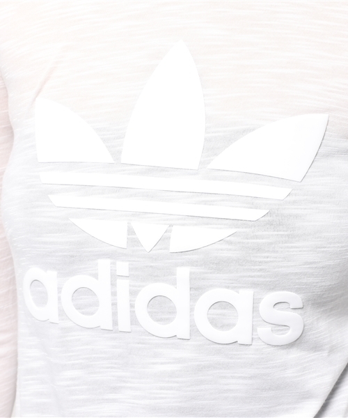 adidas（アディダス）の「オリジナルス Tシャツ[LS TEE]（Tシャツ/カットソー・レディース・ホワイト・LARGE/MEDIUM/SMALL/XX-LARGE）」の9枚目の写真