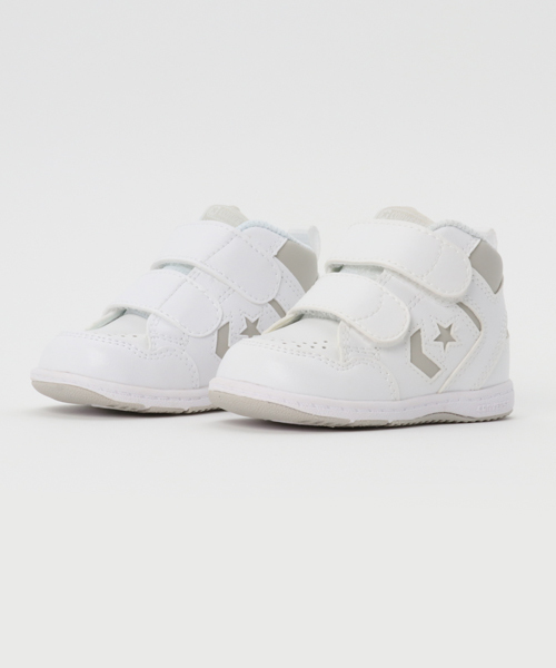 CONVERSE（コンバース）の「ベビー キッズ コンバース ウエポン ハイカット CONVERSE BABY WEAPON HI 32619840/32619842（スニーカー・キッズ・ホワイト/イエロー・13cm/14cm/15cm/12cm）」の2枚目の写真