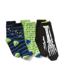 GAP | Gap スプーキー蓄光クルーソックス（3足組）(ソックス/靴下)