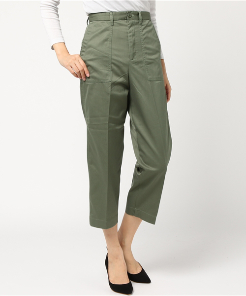 Lugnoncure（ルノンキュール）の「Ｔ／Ｃツイル　センタープレスベイカーパンツ（その他パンツ・レディース・ブラック/ベージュ/ネイビー/カーキ・SMALL/MEDIUM/LARGE）」の3枚目の写真