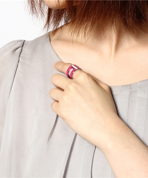TOMMY HILFIGER（トミーヒルフィガー）の「ISLAND GIRL RING PINK（リング・レディース・ピンク・#10/#12）」の4枚目の写真