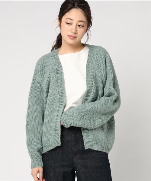 SHIPS Days(シップスデイズ)の「SHIPS Days: ハンド ニット カーディガン(カーディガン/ボレロ・レディース・グレー/サックスブルー・ONE SIZE)」の9枚目の写真