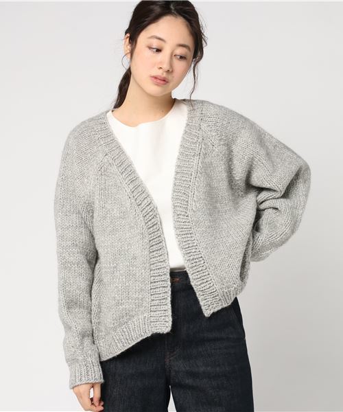 SHIPS Days(シップスデイズ)の「SHIPS Days: ハンド ニット カーディガン(カーディガン/ボレロ・レディース・グレー/サックスブルー・ONE SIZE)」の5枚目の写真