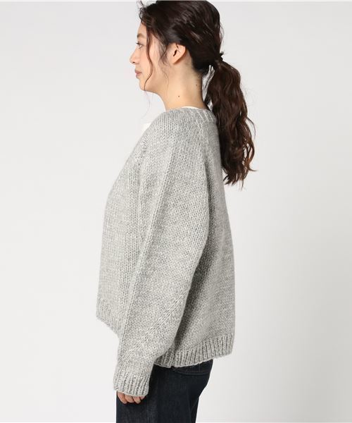 SHIPS Days(シップスデイズ)の「SHIPS Days: ハンド ニット カーディガン(カーディガン/ボレロ・レディース・グレー/サックスブルー・ONE SIZE)」の7枚目の写真