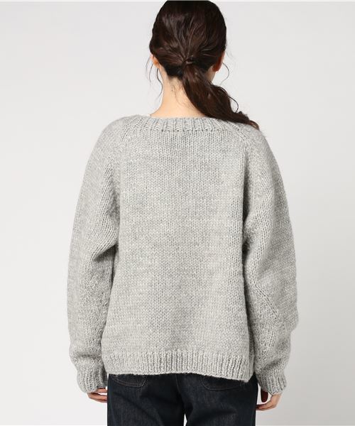 SHIPS Days(シップスデイズ)の「SHIPS Days: ハンド ニット カーディガン(カーディガン/ボレロ・レディース・グレー/サックスブルー・ONE SIZE)」の8枚目の写真