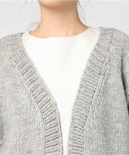 SHIPS Days(シップスデイズ)の「SHIPS Days: ハンド ニット カーディガン(カーディガン/ボレロ・レディース・グレー/サックスブルー・ONE SIZE)」の3枚目の写真