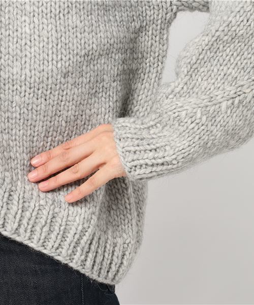 SHIPS Days(シップスデイズ)の「SHIPS Days: ハンド ニット カーディガン(カーディガン/ボレロ・レディース・グレー/サックスブルー・ONE SIZE)」の6枚目の写真