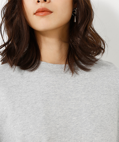 AZUL by moussy（アズールバイマウジー）の「ビッグスウェットワンピース（ワンピース・レディース・オフホワイト/トップグレー/ライトブラック・SMALL/MEDIUM）」の18枚目の写真