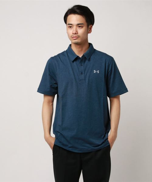 UNDER ARMOUR（アンダーアーマー）の「アンダーアーマー 半袖ポロシャツ UAChargedCottonScramblePolo 1281003（ポロシャツ・メンズ・ネイビー/ブラック/ホワイト/グリーン・3L/M/LL/L/S）」の4枚目の写真