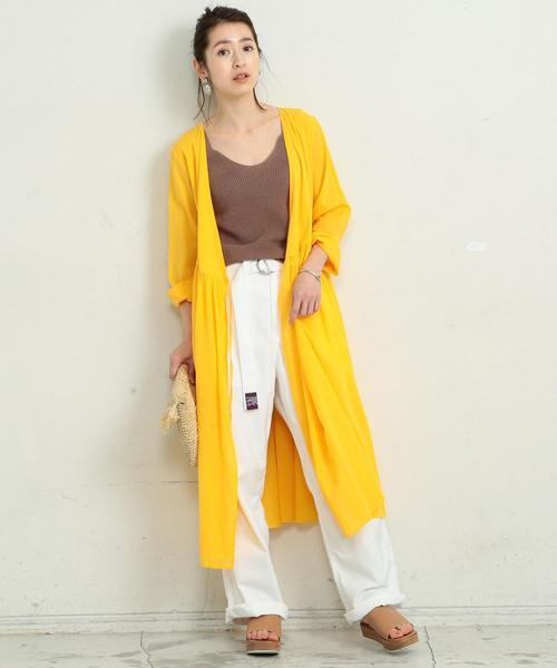 BEAUTY&YOUTH UNITED ARROWS（ビューティーアンドユースユナイテッドアローズ）の「BY∴ コットンボイル カシュクールワンピース -2WAY/手洗い可能- о（ワンピース・レディース・ブラック/ベージュ/イエロー・FREE）」の9枚目の写真