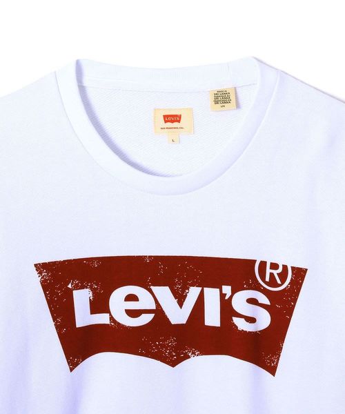 Levi's(リーバイス)の「【Levi's】バットウィングクルーネックスウェットプルオーバー(スウェット・メンズ・ホワイト・S/M/L)」の4枚目の写真