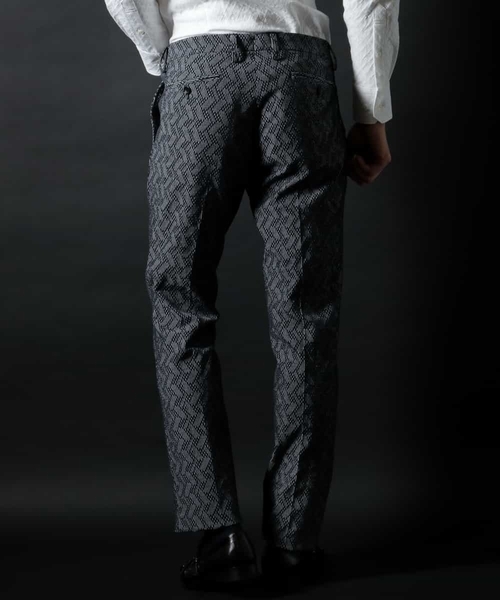 MICHEL KLEIN HOMME   （ミッシェルクランオム）の「ジオコードストレッチパンツ（その他パンツ・メンズ・ホワイト/ネイビー・46/48/51）」の5枚目の写真