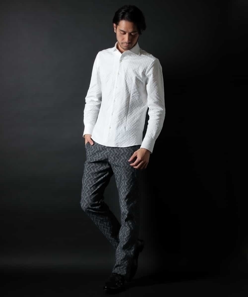 MICHEL KLEIN HOMME   （ミッシェルクランオム）の「ジオコードストレッチパンツ（その他パンツ・メンズ・ホワイト/ネイビー・46/48/51）」の11枚目の写真