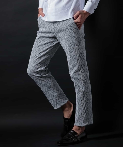 MICHEL KLEIN HOMME   （ミッシェルクランオム）の「ジオコードストレッチパンツ（その他パンツ・メンズ・ホワイト/ネイビー・46/48/51）」の12枚目の写真