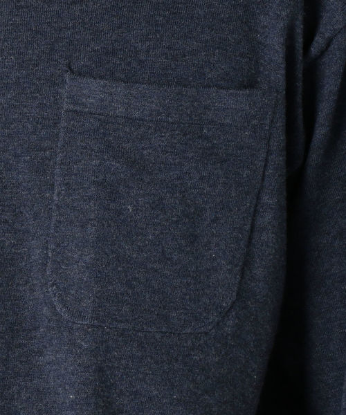 SHIPS(シップス)の「crepuscule: KNIT Tシャツ(Tシャツ/カットソー・メンズ・ネイビー/ホワイト・2/1)」の10枚目の写真