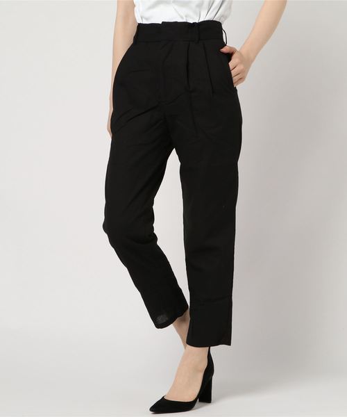 KOBE LETTUCE（コウベレタス）の「コットンテーパードアンクル丈イージーパンツ/レディース/ボトムス[M2181]神戸レタス（その他パンツ・レディース・ブラック/ベージュ/オフホワイト/ピンク/グリーン/キャメル/イエロー系その他・FREE）」の3枚目の写真