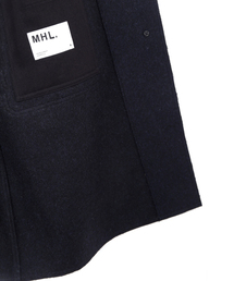 美品✨MHL ウールメルトンコート ステンカラー ハーフコート MHL.（エムエイチエル）の「HEAVY WOOL MELTON（ステンカラー