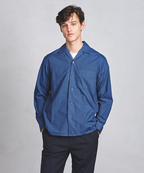 UNITED ARROWS(ユナイテッドアローズ)の「UAST オープンカラー シャツ ◆(シャツ/ブラウス・メンズ・コバルトブルー/ネイビー/ケリー・L/XL/S/M)」の14枚目の写真