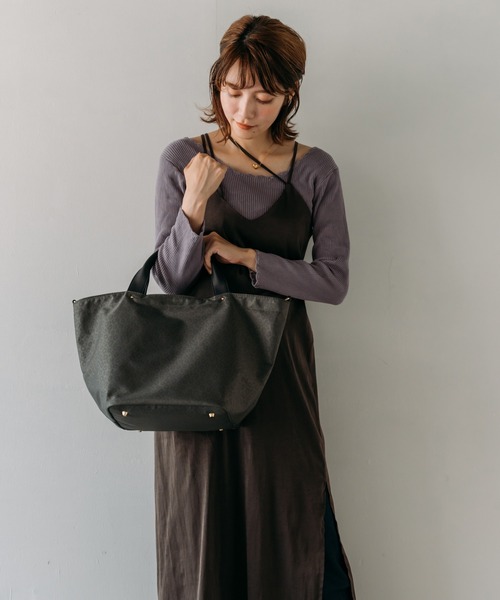 セール】本革ハンドルナイロン2wayトートバッグ（トートバッグ