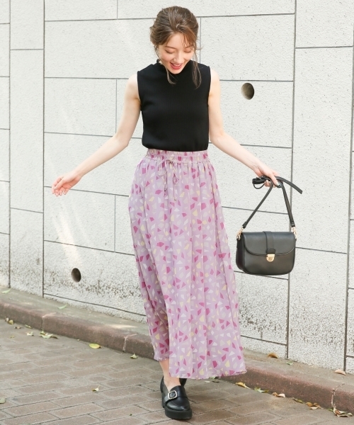 Heather（ヘザー）の「キカガラ／マキシスカート　807836（スカート・レディース・ネイビー/パープル・FREE）」の6枚目の写真