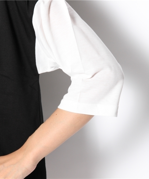 WEGO(ウィゴー)の「WEGO/ドロップショルダー切替BIG7分袖Tシャツ(Tシャツ/カットソー・レディース・その他1/その他2/その他3/その他4・FREE)」の9枚目の写真