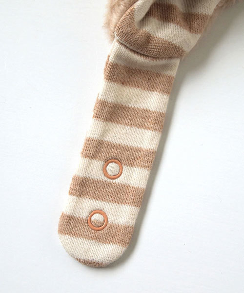 Hoppetta（ホッペッタ）の「Hoppetta フワモコボウシ２（その他ベビー用品・キッズ・キナリ/ブラウン・46cm/48cm/48㎝）」の6枚目の写真