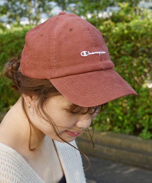 Champion（チャンピオン）の「Champion×SHIPS: 別注 6パネル コーデュロイ キャップ□（キャップ・メンズ・ブラック/ダークオレンジ/オフホワイト・ONE SIZE）」の3枚目の写真