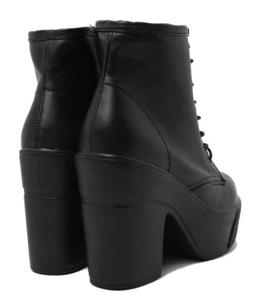 WEGO（ウィゴー）の「WEGO/厚底ヒールブーツ（ブーツ・レディース・ホワイト/ブラック・23.5/24.5）」の5枚目の写真