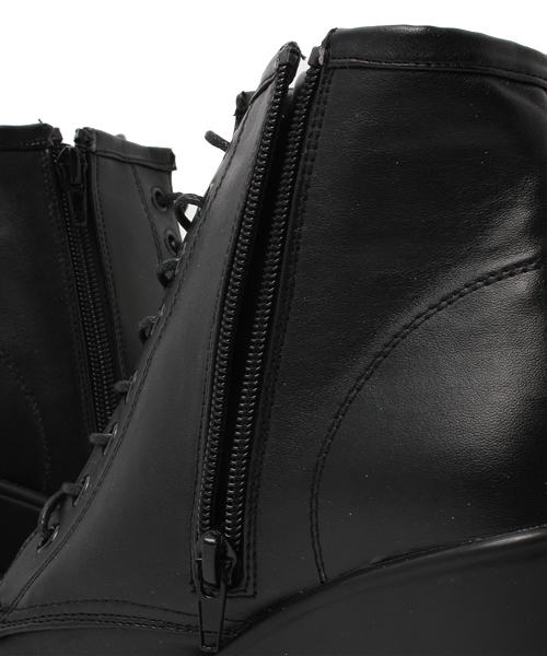 WEGO（ウィゴー）の「WEGO/厚底ヒールブーツ（ブーツ・レディース・ホワイト/ブラック・23.5/24.5）」の9枚目の写真