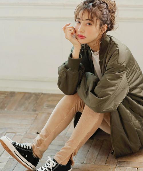 INGNI（イング）の「コーデュロイレギンス（レギンス/スパッツ・レディース・ブラック/ベージュ/グレー/モカ・M）」の7枚目の写真