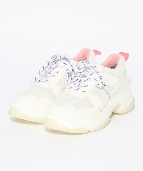 Heather(ヘザー)の「ダットスニーカー2 820401(スニーカー・レディース・ホワイト/ブラック/マルチ・M/L)」の2枚目の写真