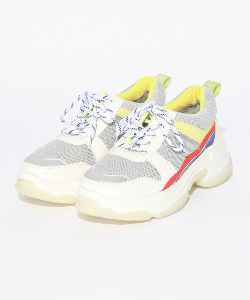 Heather(ヘザー)の「ダットスニーカー2 820401(スニーカー・レディース・ホワイト/ブラック/マルチ・M/L)」の1枚目の写真