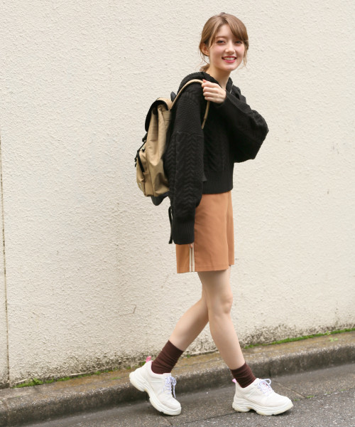 Heather(ヘザー)の「ダットスニーカー2 820401(スニーカー・レディース・ホワイト/ブラック/マルチ・M/L)」の4枚目の写真