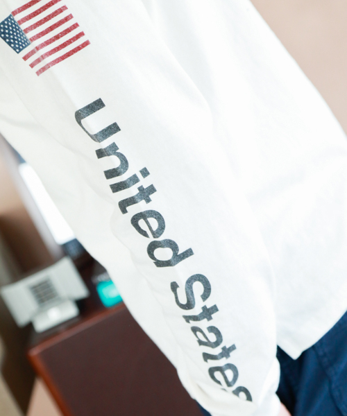 NASA（ナサ）の「【NASA】プリントＬＳＴ（Tシャツ/カットソー・メンズ・ブルー/ネイビー/ホワイト・SMALL/MEDIUM/LARGE）」の5枚目の写真