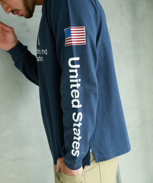 NASA（ナサ）の「【NASA】プリントＬＳＴ（Tシャツ/カットソー・メンズ・ブルー/ネイビー/ホワイト・SMALL/MEDIUM/LARGE）」の11枚目の写真