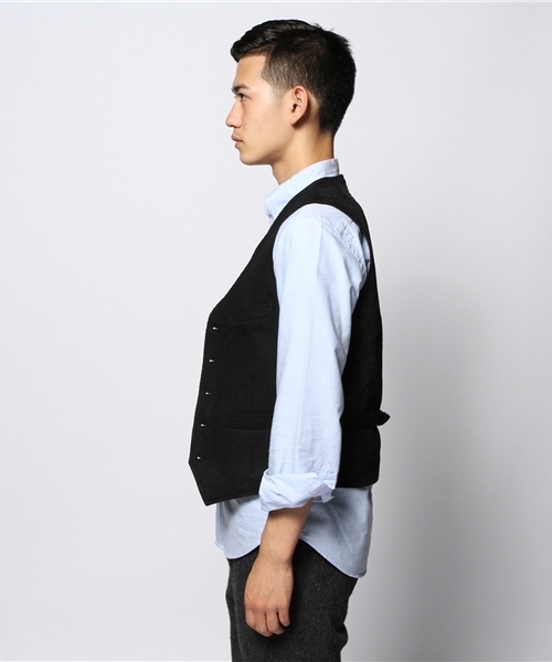 JOURNAL STANDARD relume（ジャーナルスタンダード　レリューム）の「シェットランドコンビウールベスト（ベスト・メンズ・ネイビー/ブラック/チャコールグレー・LARGE/MEDIUM/SMALL）」の5枚目の写真