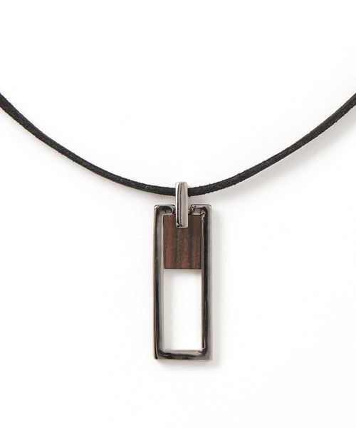 WEGO(ウィゴー)の「WEGO/レザースティックネックレス(ネックレス・メンズ・ブラウン/ブラック・FREE)」の2枚目の写真