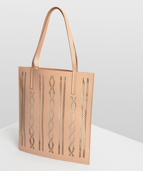 CHARLES & KEITH（チャールズ & キース）の「セミシースルー トートバッグ / Semi See-through Tote Bag（トートバッグ・レディース・ライトブルー/ブラック/ベージュ/イエロー・XL）」の12枚目の写真