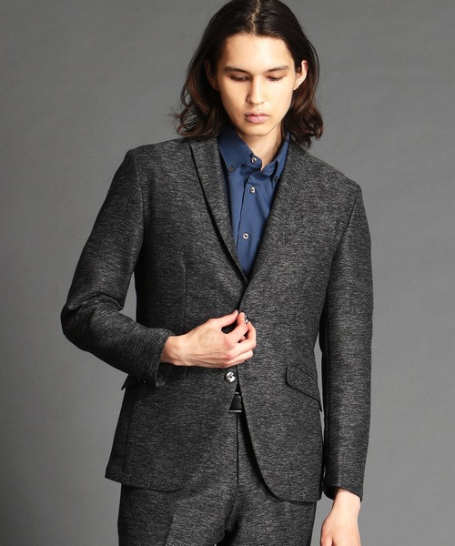 MONSIEUR NICOLE（ムッシュニコル）の「ウォッシャブルセットアップジャケット（テーラードジャケット・メンズ・ネイビー/ライトグレー/ベージュ/ブラック/グレイッシュブルー・X-LARGE/SMALL/MEDIUM/LARGE）」の2枚目の写真