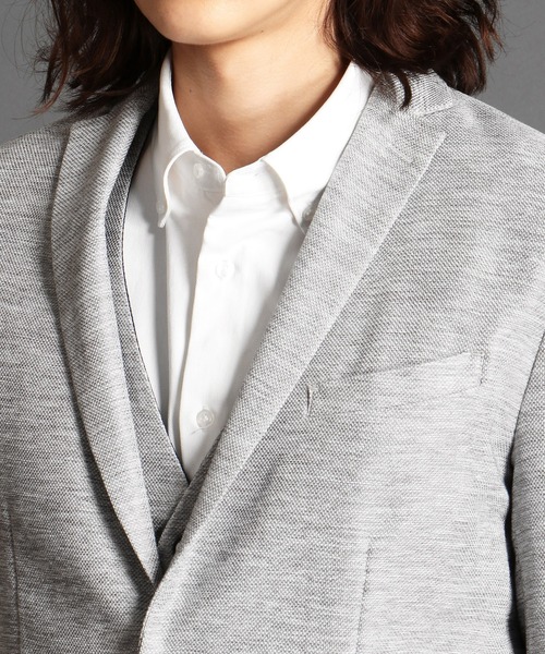 MONSIEUR NICOLE（ムッシュニコル）の「ウォッシャブルセットアップジャケット（テーラードジャケット・メンズ・ネイビー/ライトグレー/ベージュ/ブラック/グレイッシュブルー・X-LARGE/SMALL/MEDIUM/LARGE）」の13枚目の写真