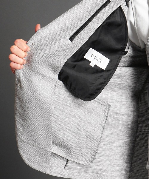 MONSIEUR NICOLE（ムッシュニコル）の「ウォッシャブルセットアップジャケット（テーラードジャケット・メンズ・ネイビー/ライトグレー/ベージュ/ブラック/グレイッシュブルー・X-LARGE/SMALL/MEDIUM/LARGE）」の18枚目の写真