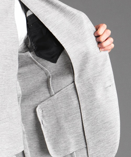 MONSIEUR NICOLE（ムッシュニコル）の「ウォッシャブルセットアップジャケット（テーラードジャケット・メンズ・ネイビー/ライトグレー/ベージュ/ブラック/グレイッシュブルー・X-LARGE/SMALL/MEDIUM/LARGE）」の12枚目の写真