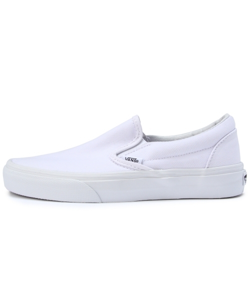 UNITED ARROWS（ユナイテッドアローズ）の「VANS CLASSIC SLIP-ON（ホワイト）スニーカー（スニーカー・レディース・ホワイト・4h/5h/5/6h/6）」の2枚目の写真