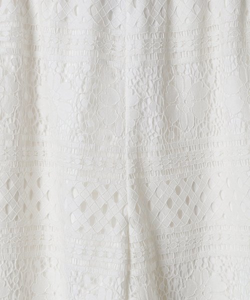 niko and...(ニコアンド)の「生地レースワイドパンツ(その他パンツ・レディース・ホワイト/ブラック/ブラウン/オフホワイト・MEDIUM/LARGE)」の11枚目の写真