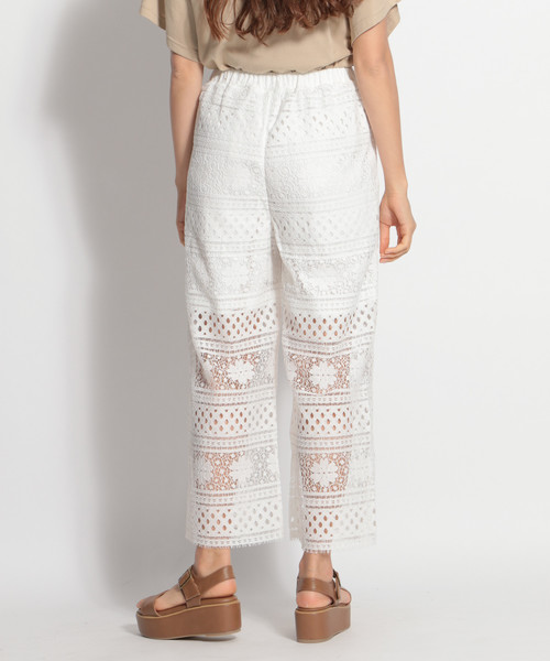 niko and...(ニコアンド)の「生地レースワイドパンツ(その他パンツ・レディース・ホワイト/ブラック/ブラウン/オフホワイト・MEDIUM/LARGE)」の19枚目の写真