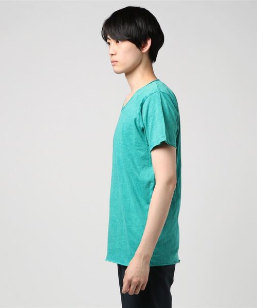 BEATJIVE(ビートジャイブ)の「ユーズド加工Tシャツ(Tシャツ/カットソー・メンズ・ブラック/ホワイト/ベージュ/ブルー/イエロー/レッド/グリーン・L/S/M)」の13枚目の写真