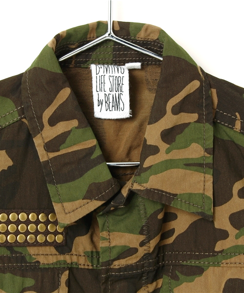 B:MING by BEAMS（ビーミングバイビームス）の「○ビーミング by ビームス / ミリタリーM65（ブルゾン・キッズ・オリーブ/その他1・110/130/140/150/100/120）」の4枚目の写真