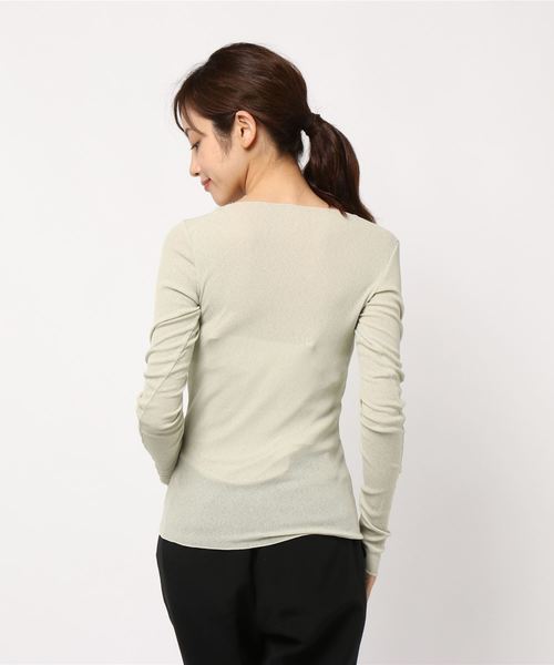 TODAYFUL（トゥデイフル）の「ドライタッチロングTシャツ（Tシャツ/カットソー・レディース・ホワイト/ブラウン/グリーン系その他・FREE）」の5枚目の写真