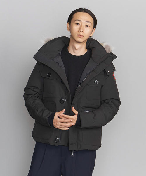 CANADA GOOSE（カナダグース）の「＜CANADA GOOSE（カナダグース）＞ RUSSELL PARKA/ラッセルパーカー（ダウンジャケット/コート・メンズ・ブラック/ネイビー・SMALL/MEDIUM/LARGE/X-LARGE）」の2枚目の写真