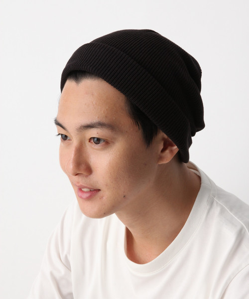 GLOBAL WORK（グローバルワーク）の「2WAYロールニットワッチ/845273（ニットキャップ/ビーニー・メンズ・ブラック/グレー/マスタード/ベージュ/ダークブラウン/ネイビー/ワインレッド・FREE）」の18枚目の写真
